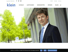 Tablet Screenshot of kanzlei-dr-klein.de
